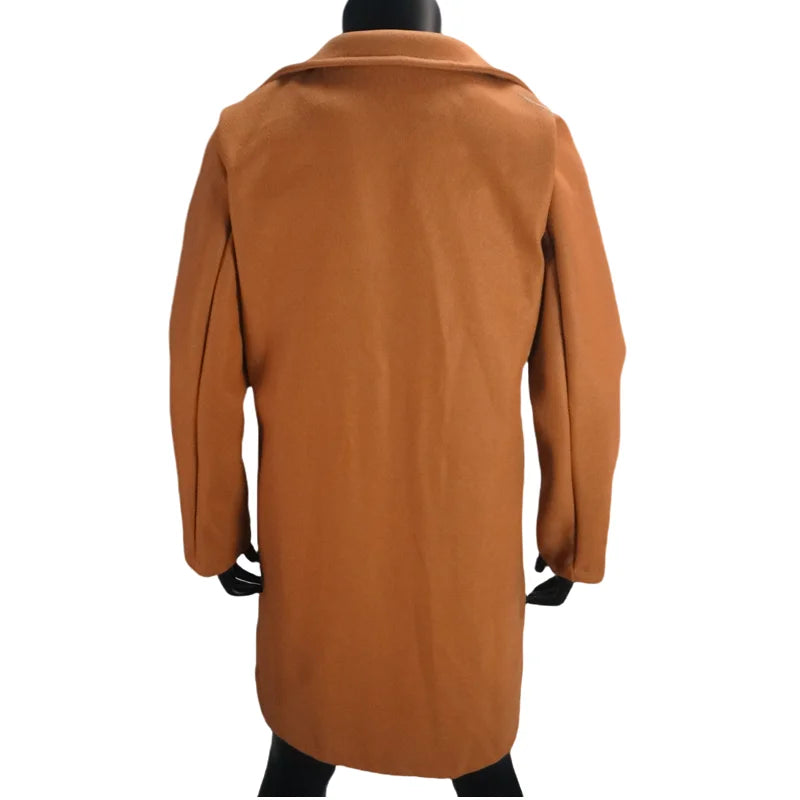 Woolen Ladies Jackets Lapel Trench Coat Autumn One Button Street Coats Fashion Women's Clothing