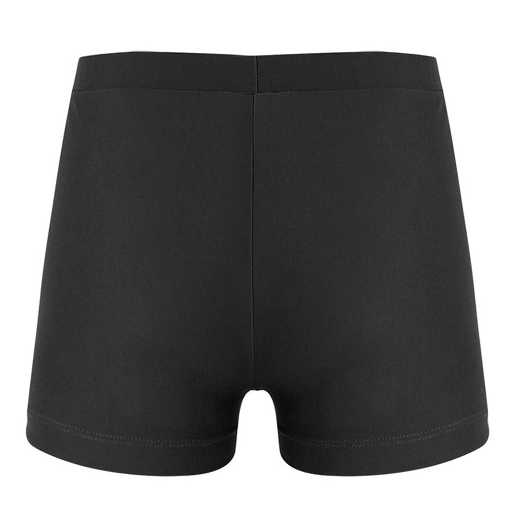 Child Girls Quick-dry Swimming Trunks Elastic Waistband Solid Color Swimwear Shorts Swimsuit Beach Pool Hot Spring Bathing Suit