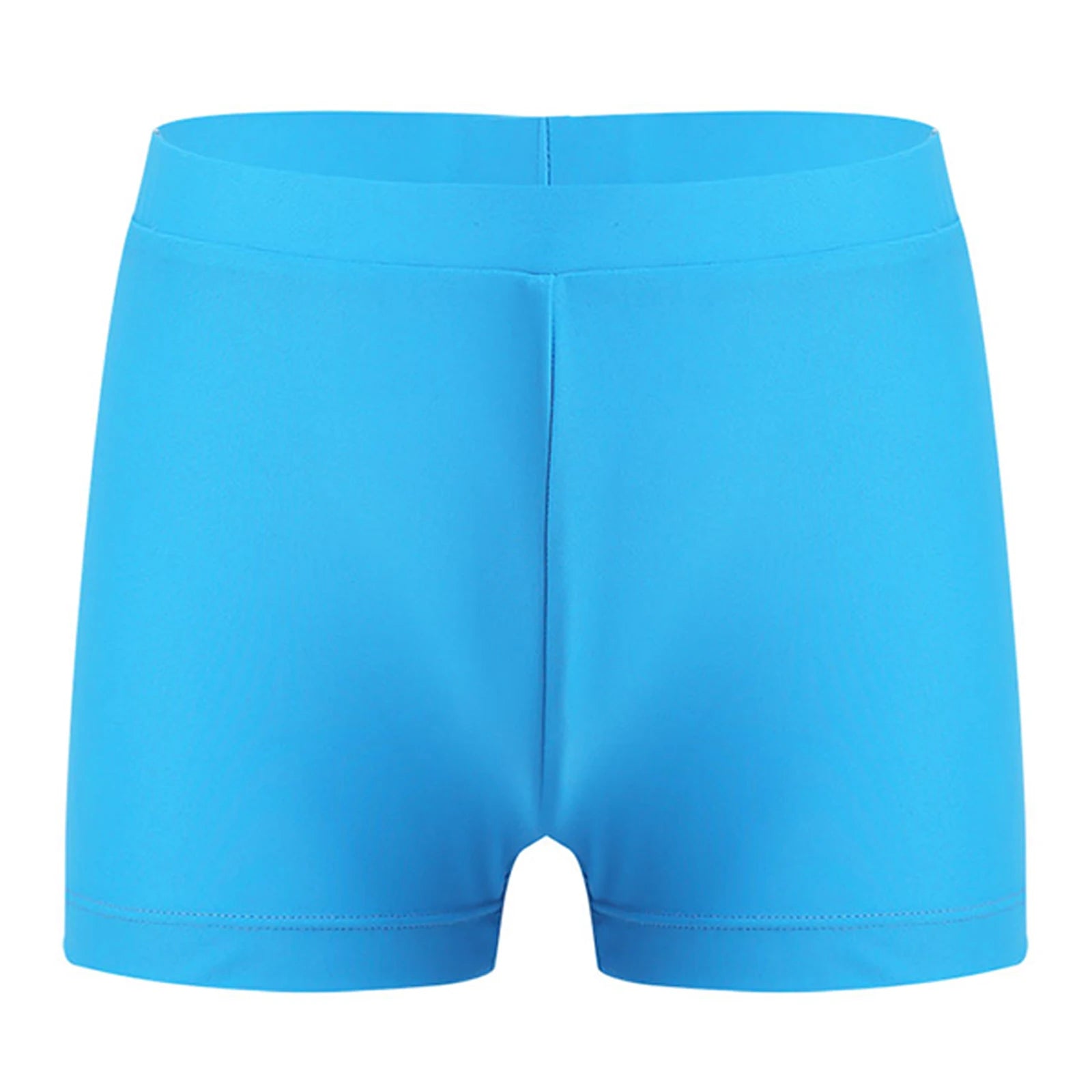 Child Girls Quick-dry Swimming Trunks Elastic Waistband Solid Color Swimwear Shorts Swimsuit Beach Pool Hot Spring Bathing Suit