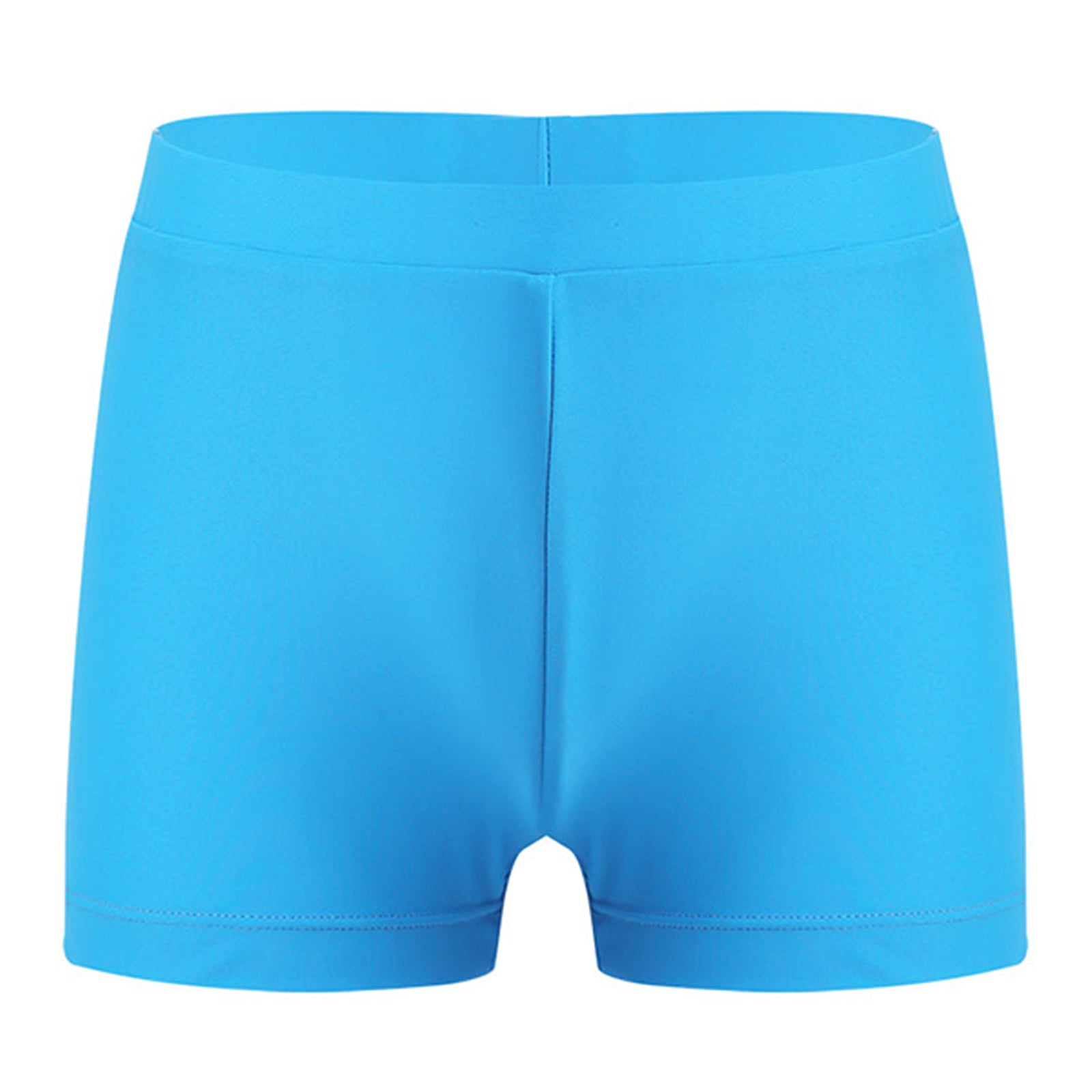 Child Girls Quick-dry Swimming Trunks Elastic Waistband Solid Color Swimwear Shorts Swimsuit Beach Pool Hot Spring Bathing Suit