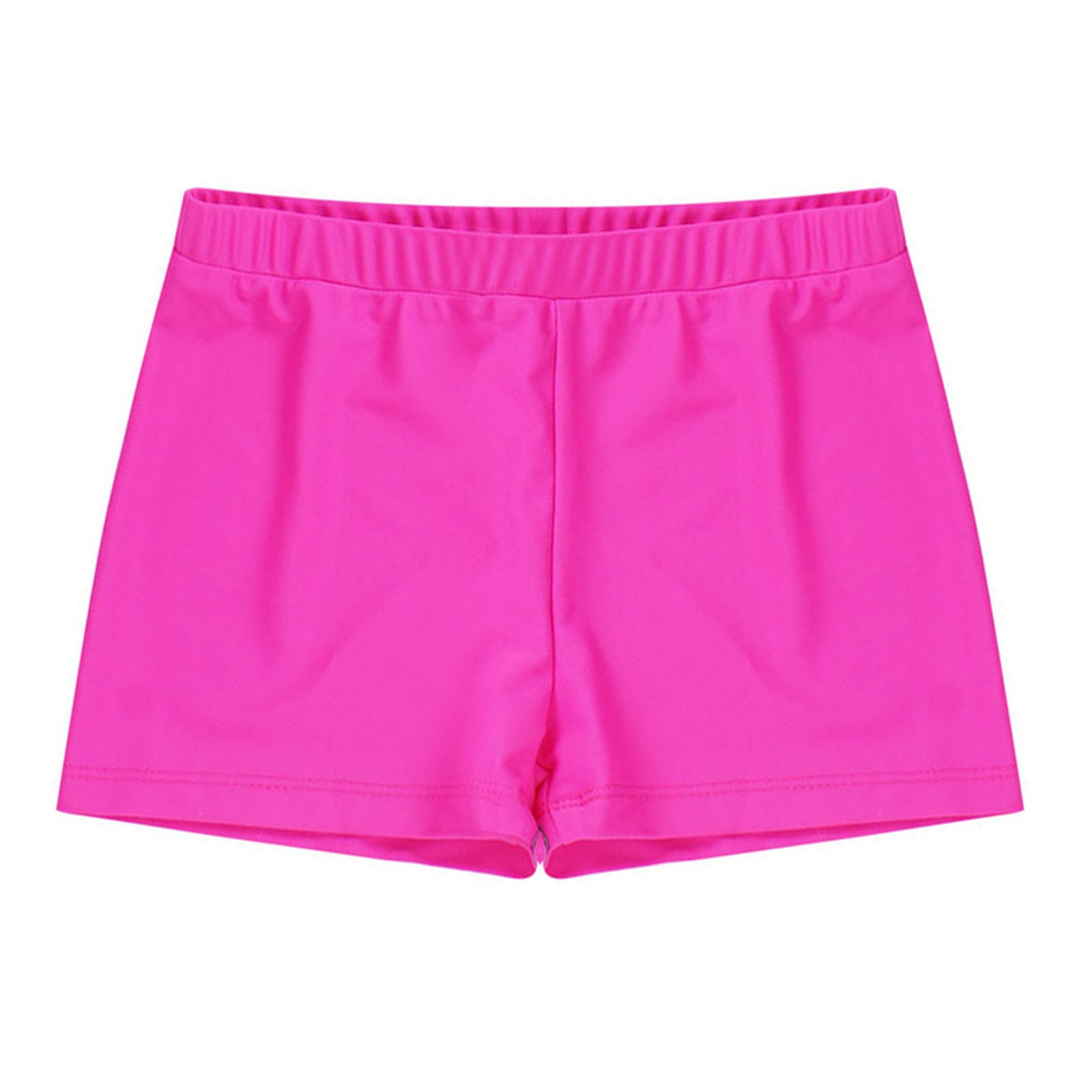 Child Girls Quick-dry Swimming Trunks Elastic Waistband Solid Color Swimwear Shorts Swimsuit Beach Pool Hot Spring Bathing Suit