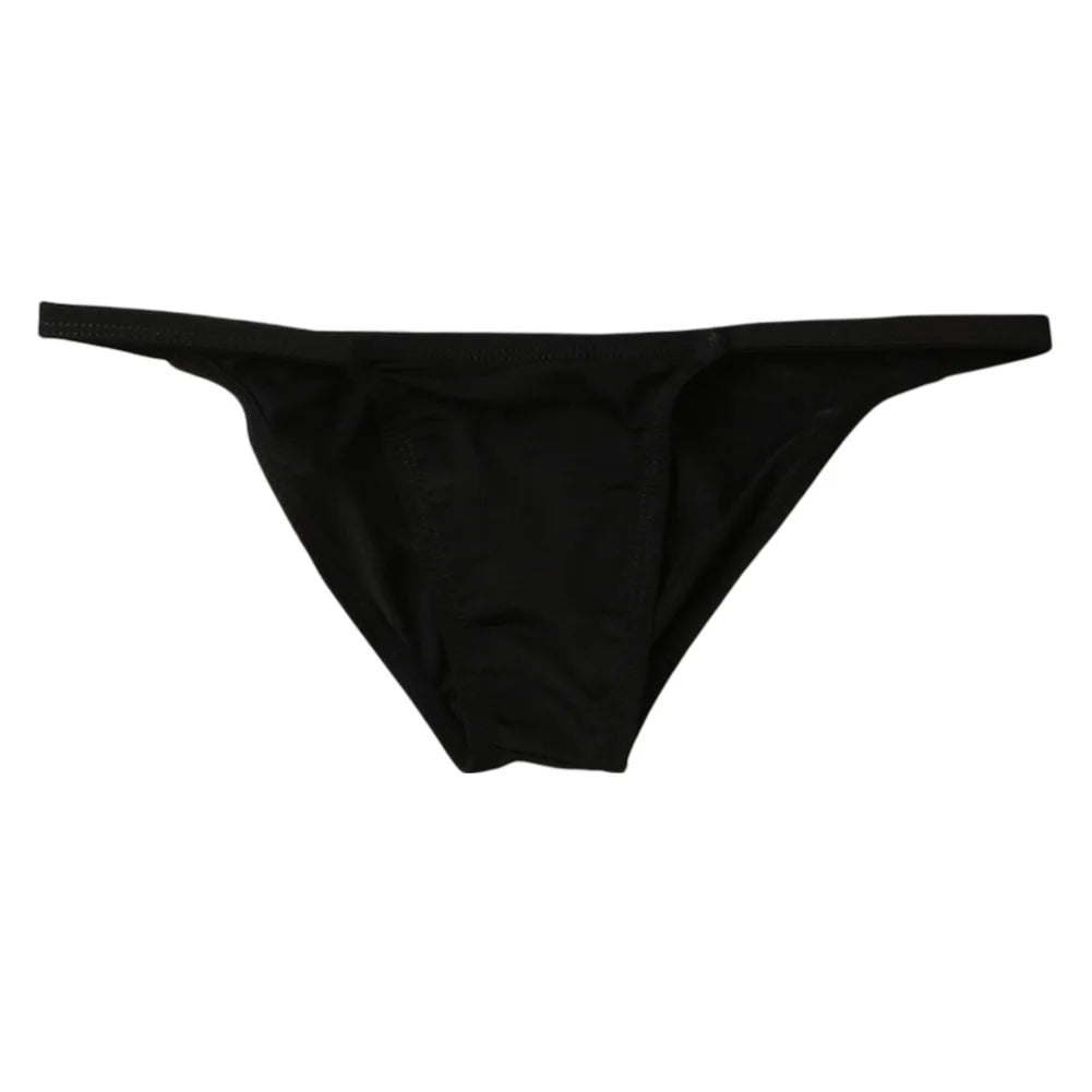 For Casual Wear Breathable Briefs Lightweight Quick Drying Panties Quick Drying Underwear Black Solid Color Pattern