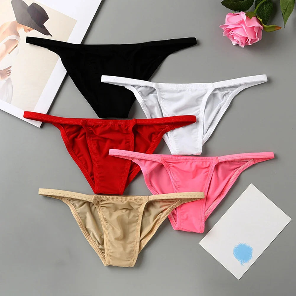 For Casual Wear Breathable Briefs Lightweight Quick Drying Panties Quick Drying Underwear Black Solid Color Pattern