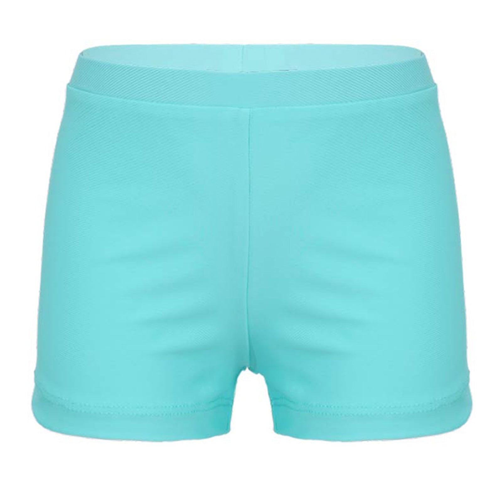 Child Girls Quick-dry Swimming Trunks Elastic Waistband Solid Color Swimwear Shorts Swimsuit Beach Pool Hot Spring Bathing Suit