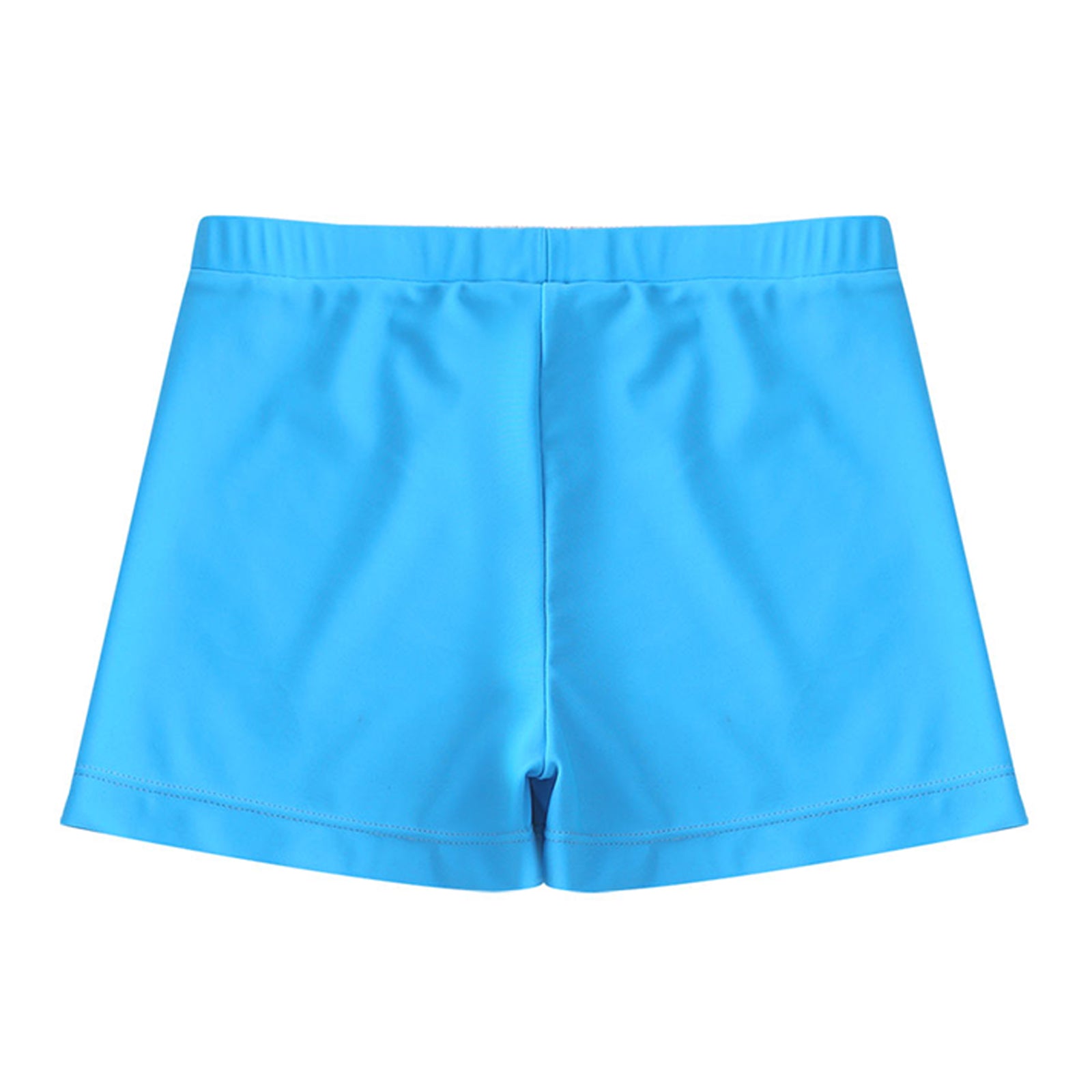 Child Girls Quick-dry Swimming Trunks Elastic Waistband Solid Color Swimwear Shorts Swimsuit Beach Pool Hot Spring Bathing Suit