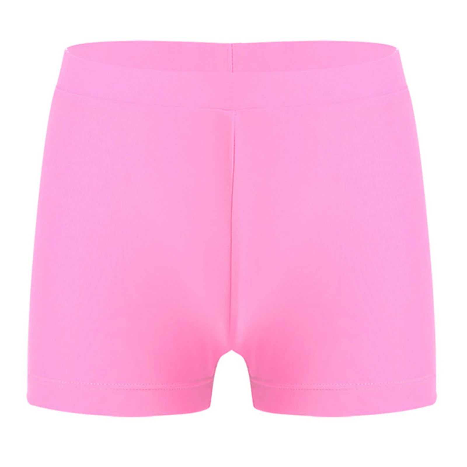 Child Girls Quick-dry Swimming Trunks Elastic Waistband Solid Color Swimwear Shorts Swimsuit Beach Pool Hot Spring Bathing Suit
