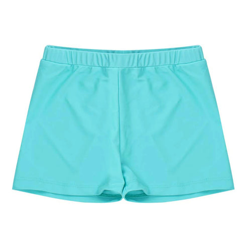 Child Girls Quick-dry Swimming Trunks Elastic Waistband Solid Color Swimwear Shorts Swimsuit Beach Pool Hot Spring Bathing Suit