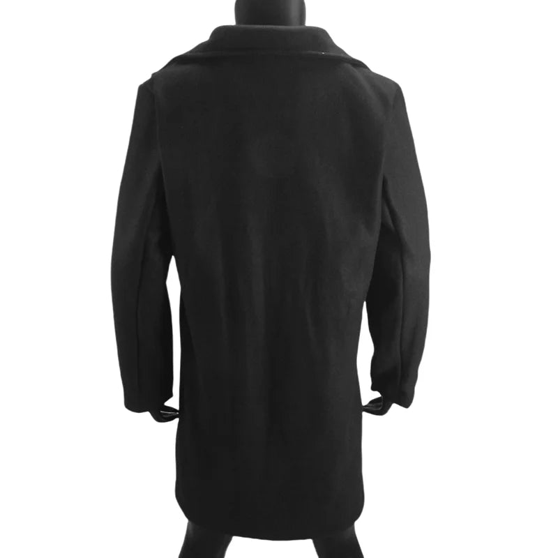 Woolen Ladies Jackets Lapel Trench Coat Autumn One Button Street Coats Fashion Women's Clothing