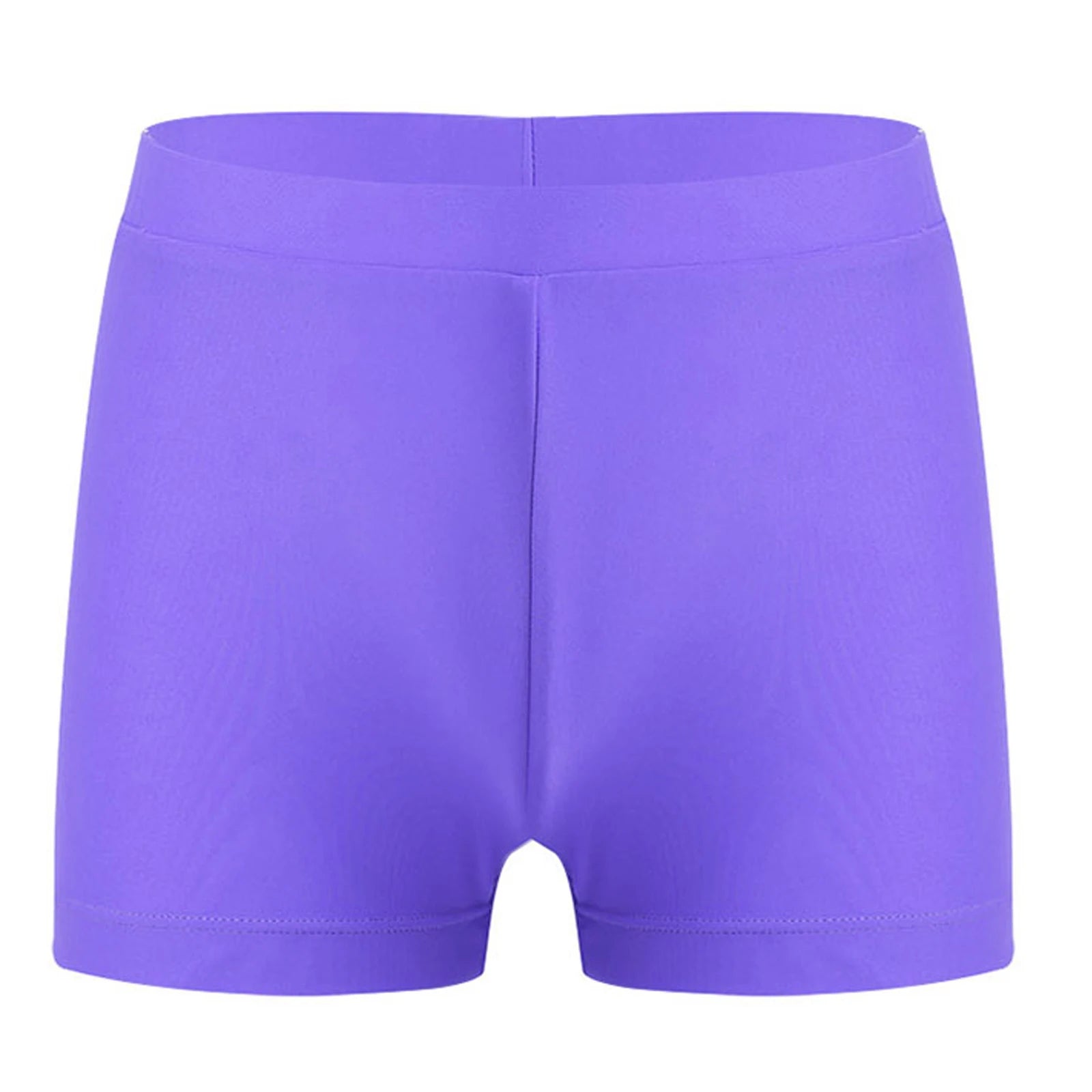 Child Girls Quick-dry Swimming Trunks Elastic Waistband Solid Color Swimwear Shorts Swimsuit Beach Pool Hot Spring Bathing Suit