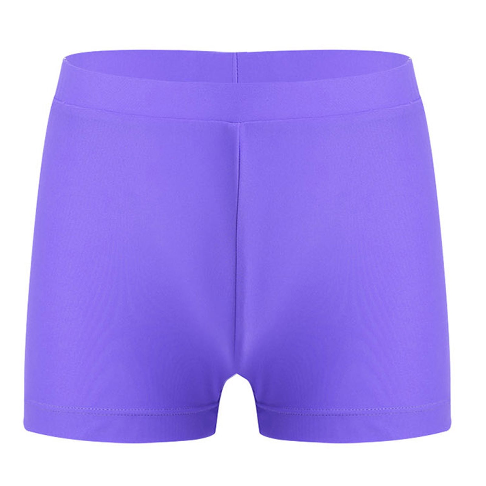 Child Girls Quick-dry Swimming Trunks Elastic Waistband Solid Color Swimwear Shorts Swimsuit Beach Pool Hot Spring Bathing Suit
