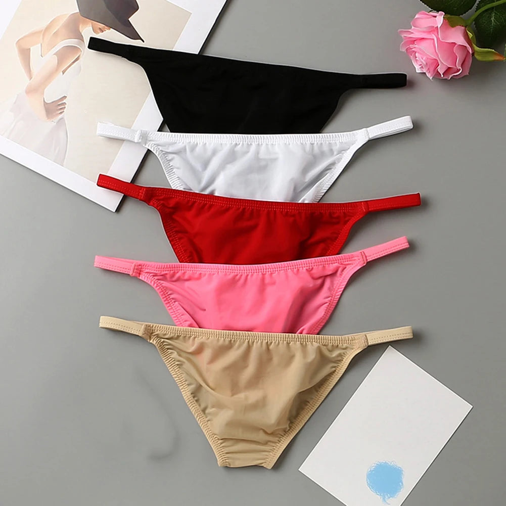 For Casual Wear Breathable Briefs Lightweight Quick Drying Panties Quick Drying Underwear Black Solid Color Pattern