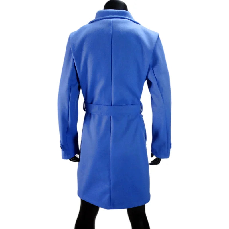 Wool Blend Women's Coat Outerwears Winter Warm Female Jackets Single Breasted Turn-down Collar Long Women's Clothes