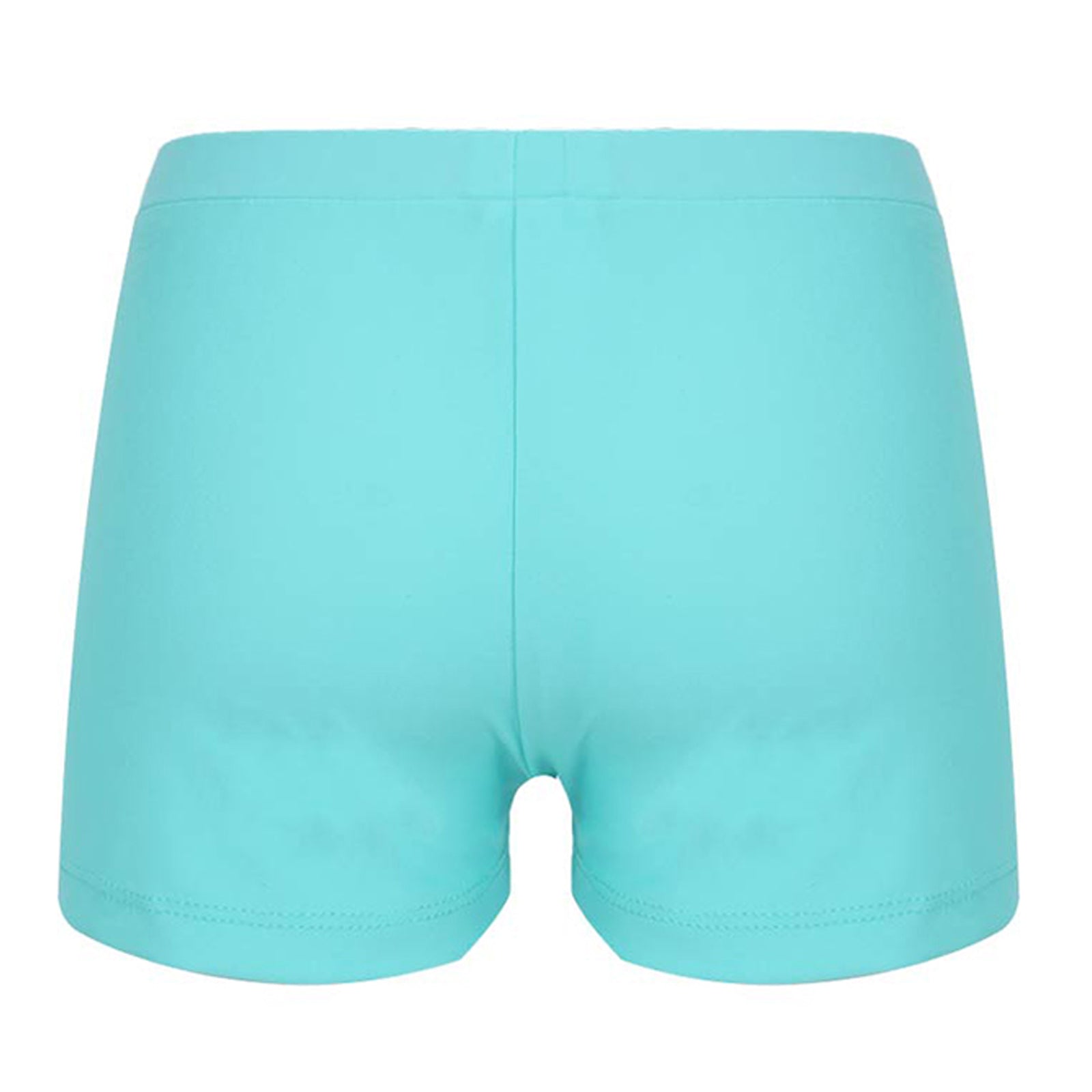 Child Girls Quick-dry Swimming Trunks Elastic Waistband Solid Color Swimwear Shorts Swimsuit Beach Pool Hot Spring Bathing Suit