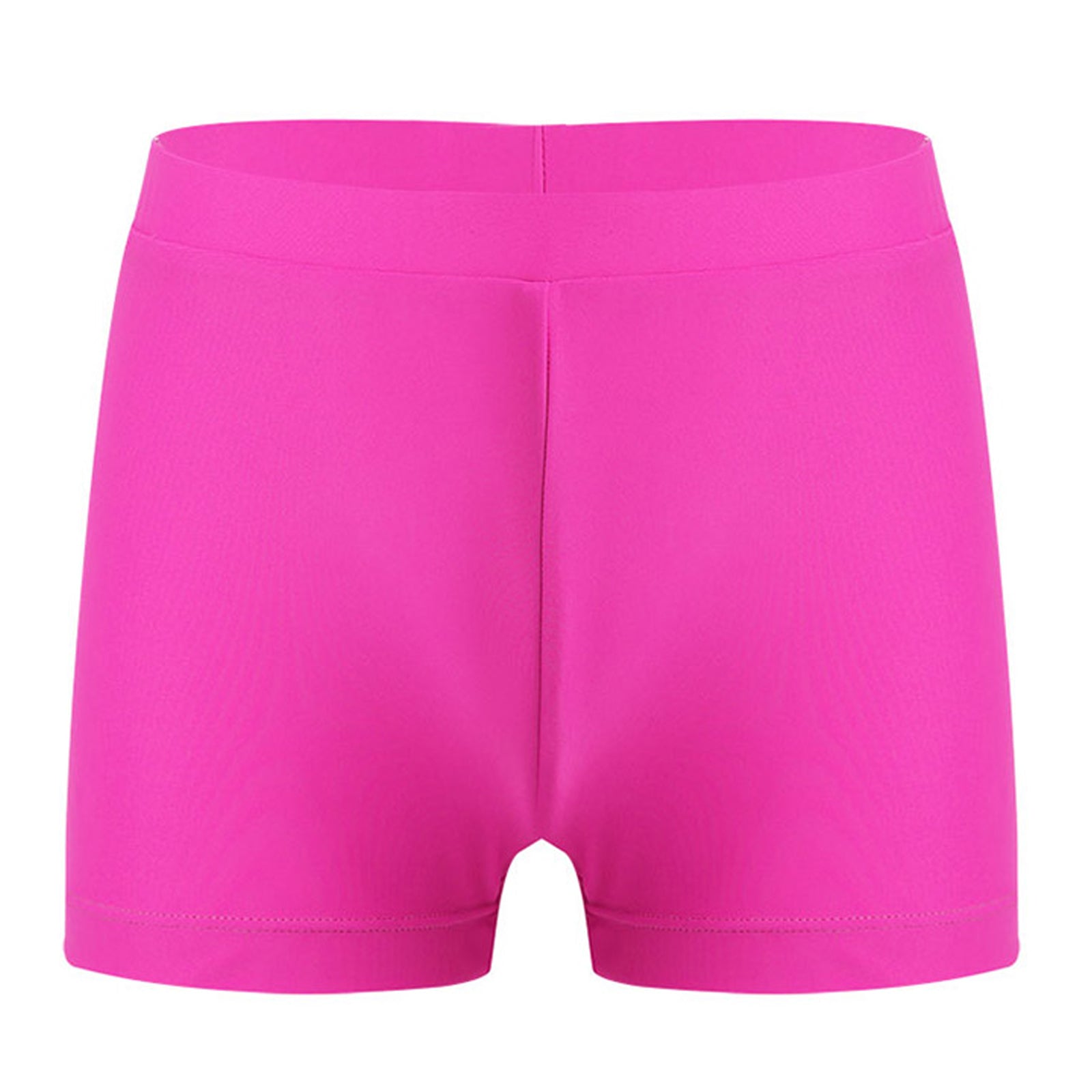 Child Girls Quick-dry Swimming Trunks Elastic Waistband Solid Color Swimwear Shorts Swimsuit Beach Pool Hot Spring Bathing Suit
