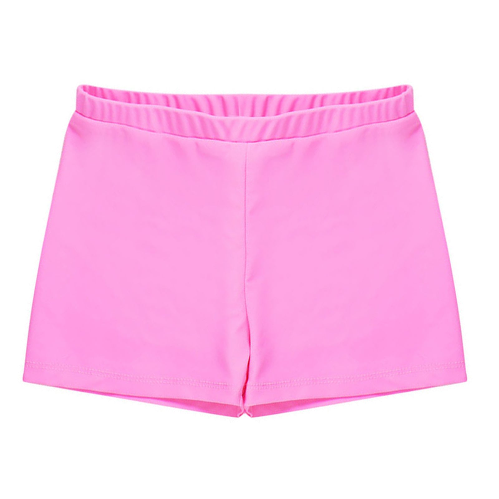 Child Girls Quick-dry Swimming Trunks Elastic Waistband Solid Color Swimwear Shorts Swimsuit Beach Pool Hot Spring Bathing Suit