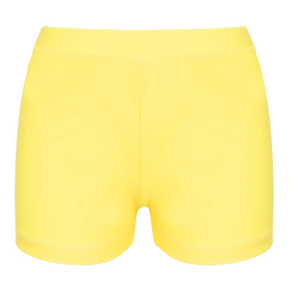 Child Girls Quick-dry Swimming Trunks Elastic Waistband Solid Color Swimwear Shorts Swimsuit Beach Pool Hot Spring Bathing Suit