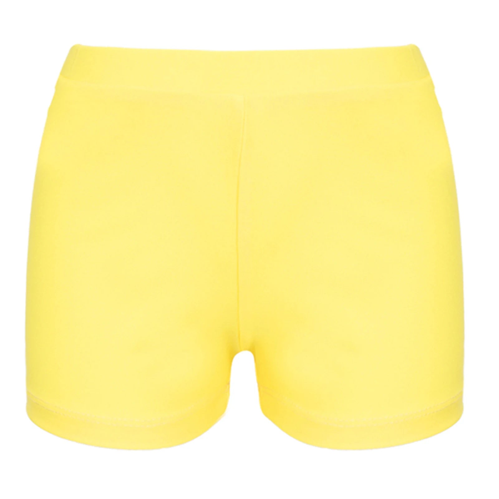 Child Girls Quick-dry Swimming Trunks Elastic Waistband Solid Color Swimwear Shorts Swimsuit Beach Pool Hot Spring Bathing Suit