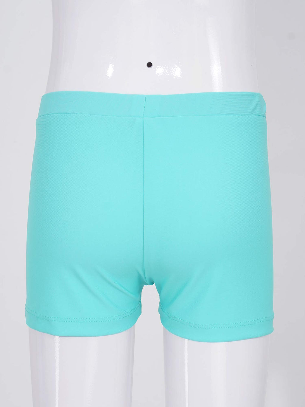 Child Girls Quick-dry Swimming Trunks Elastic Waistband Solid Color Swimwear Shorts Swimsuit Beach Pool Hot Spring Bathing Suit