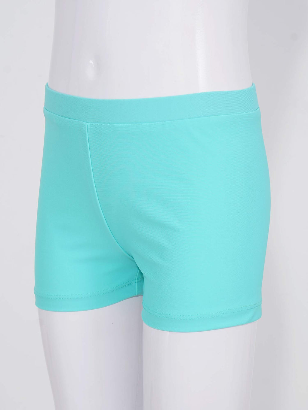 Child Girls Quick-dry Swimming Trunks Elastic Waistband Solid Color Swimwear Shorts Swimsuit Beach Pool Hot Spring Bathing Suit