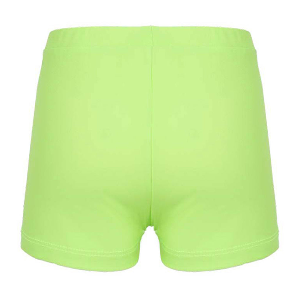 Child Girls Quick-dry Swimming Trunks Elastic Waistband Solid Color Swimwear Shorts Swimsuit Beach Pool Hot Spring Bathing Suit