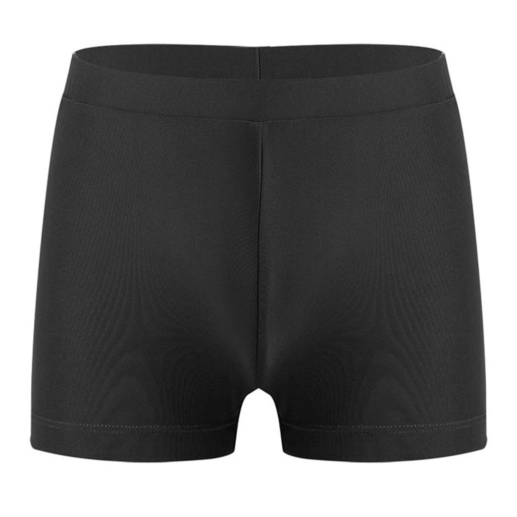 Child Girls Quick-dry Swimming Trunks Elastic Waistband Solid Color Swimwear Shorts Swimsuit Beach Pool Hot Spring Bathing Suit